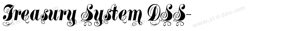 Treasury System DSS字体转换